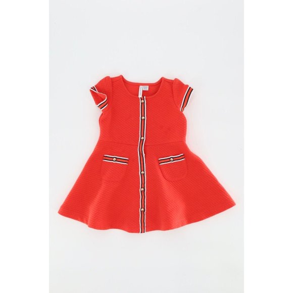 Janie and Jack Other - JANIE & JACK toddler girls 18-24 months red short sleeve quilted dress